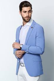 Us 119 9 New Design Fashion Party Mens Slim Fit Blazer Suit Jacket Plus Size Light Blue Blazer In Suit Jackets From Mens Clothing On Aliexpress