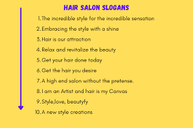catchy slogans and lines for hair