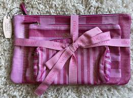 lined clutch zipper cosmetic bags set