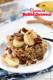 delicious banana baked oatmeal