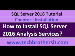 how to install sql server 2016 ysis