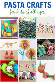 dried pasta crafts for kids fun