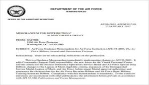 6 Sample Air Force Recommendation Letter Free Sample