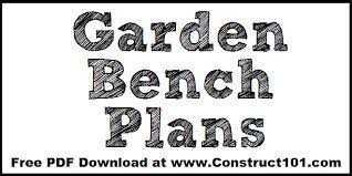 Outdoor Garden Bench Plans Free