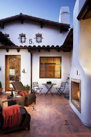 A Spanish Mission Style Patio In San