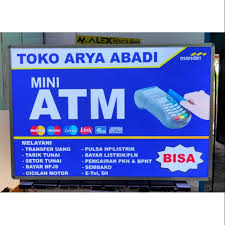 Contoh neon box flexy colybrite atm bank mandiri. Neon Box 90x60cm Shopee Indonesia