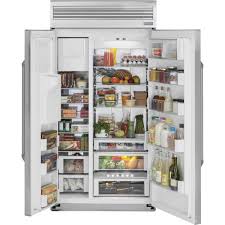After many threads on this ossie i see there was a new ice maker issued with new parts. Monogram 28 8 Cu Ft 48 In W Built In Professional Side By Side Refrigerator In Stainless Steel With Dispenser Zisp480dkss The Home Depot