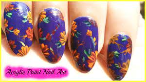 how to use acrylic paint for nail art