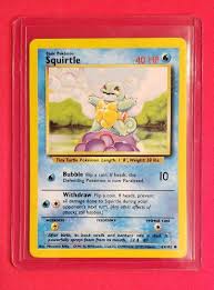 Her name is kamena and she appears in the five sisters of squirtle. Squirtle Pokemon Original 1995 Base Set Card 63 102 Brg Amusements Collectables Memorabilia