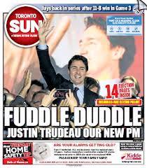 For the sake of your covers alone, we hope quebecor doesn't lay off the rest of you. Don Peat A Twitter Today S Toronto Sun Front Page Fuddle Duddle Cdnpoli Https T Co 7didcedzut