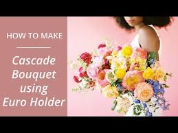 Maybe you would like to learn more about one of these? How To Make A Cascade Bouquet With Euro Foam Holder Flower Moxie Youtube