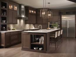 modern brown kitchen cabinets