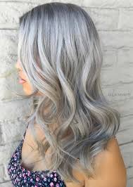 If you're using blonde hair color to cover up your greys then try creamy options such as honey and caramels which are much softer and more flattering than yellow or. Silver Hair Trend 51 Cool Grey Hair Colors Tips For Going Gray