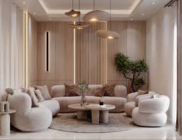 beige and brown interiors with modern flair
