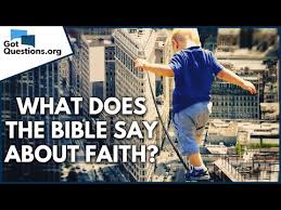 what does the say about faith