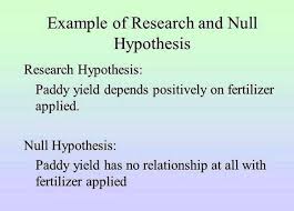 Which of the example research questions stated in 4.1 above do you think could be restated as hypotheses? Null Hypothesis In Research Proposal