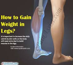 how to gain weight in legs