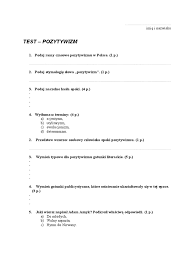 Pozytywizm Test 61143 | PDF