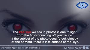 why do we see the red light in photos
