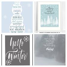 Free Printable Winter Wall Artworks