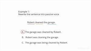 Sentence From Active To Passive