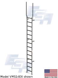 Steel Vertical Wall Mount Ladder