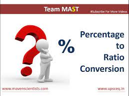 percene to ratio conversion team