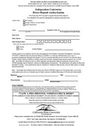 A 1099 contractor contacted hiv and sued hp for health coverage. Independent Direct Deposit Fill Out And Sign Printable Pdf Template Signnow