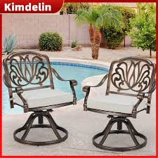 Kimdelin Swivel Patio Chairs Set Of 2