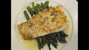 pan seared halibut with roasted