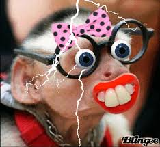 little monkey kiss pouty lips meme gif