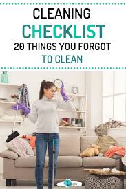 deep cleaning checklist for places you