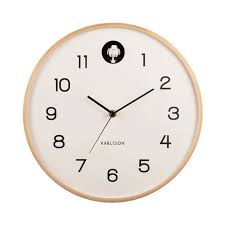 Time Karlsson Natural Cuckoo Wall Clock