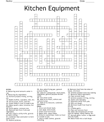 kitchen equipment crossword wordmint