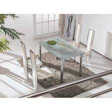 Rimini Large Frosted Glass Dining Table