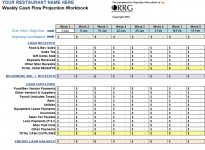 Restaurant Spreadsheets Workbooks In Excel Format