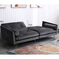armello silver velvet sofa bed with