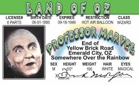whole novelty fake ids wizard of oz
