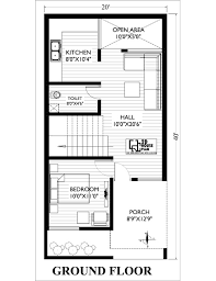 Best 3bhk 20 40 Duplex House Plan South