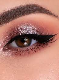 sparkle rose gold eye makeup
