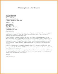 Cover Letter For Pharmacist Sample Pharmacy Technician Cover Letter