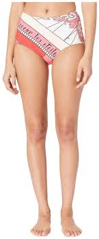 Tory Burch Pink Constellation High Waisted Bikini Bottom Size 0 Xs 55 Off Retail