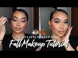 fall makeup tutorial easy latte