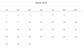 quinto mes del año se llama mayo