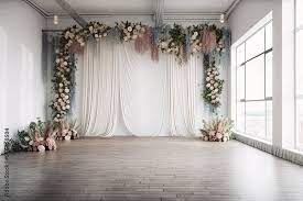 wedding backdrop aesthetic flower