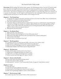 the scarlet letter study guide