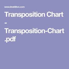 Transposition Chart Transposition Chart Pdf Music