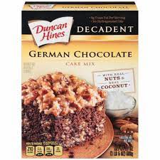 Visit this site for details: Ralphs Duncan Hines Decadent German Chocolate Cake Mix 21 Oz