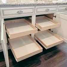 standard pull out shelves all organized