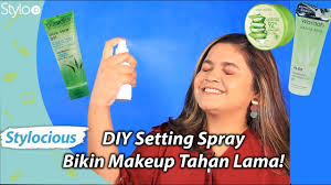 diy setting spray bikin makeup tahan